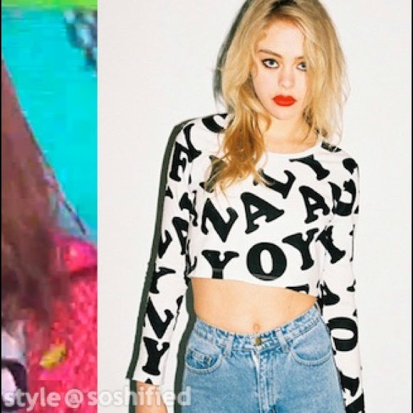 LAZY OAF Alphabet Crop Top - Dolls Kill - Picture 1 of 4